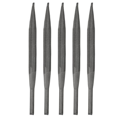 5pcs 0.2'' x 5'' Pneumatic Air Half Round Flat Extra Coarse Tooth File Tool