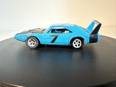 Vintage Aurora AFX Slot Car #1900 Dodge Charger Daytona in Translucent Blue RARE