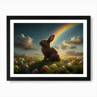 Easter Bunny 4 Art Print Framed Wall Art Poster Canvas Print Picture