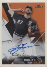 2018 Topps Finest Auto Orange Refractor 21/25 Lucas Giolito #FA-LG Auto a2v