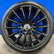 GENUINE MERCEDES E-CLASS 20” W213 REAR ALLOY WHEEL GLOSS BLACK + TYRE + TPMS