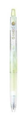 Illumily Pale Tone Color Gel Ink Ballpoint Pen, Yellow-Green, Four-Leaf Crown