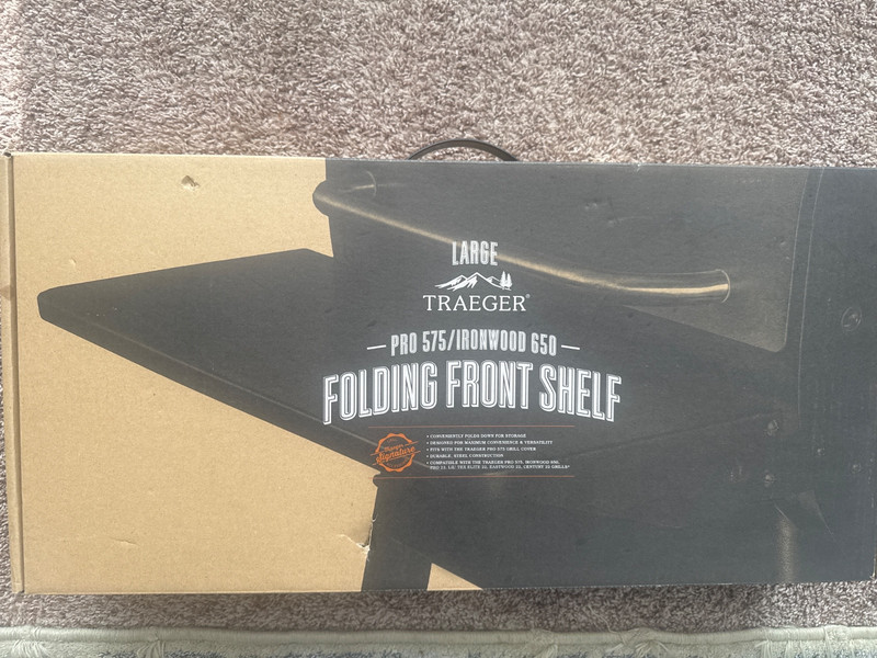 NIB Traeger Folding front shelf pro 575/ ironwood 650