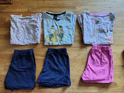 3 Schlafanzüge - Kurzarm, kurze Hose für Mädchen, Gr. 122/128