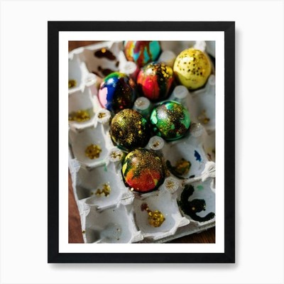 Ostereier 253 Kunstdruck gerahmt Wandbild Poster Leinwanddruck Bild