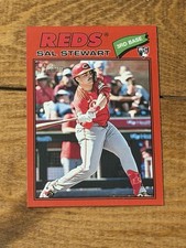 SAL STEWART 2026 TOPPS HERITAGE #221 RED BORDER SP RC CINCINNATI REDS ROOKIE