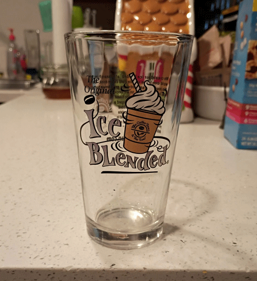 The Coffee Bean & Tea Leaf The Original Ice Blended Glass 16 Oz. RARE