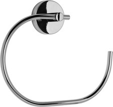 Image of Croydex QM411541 Flexi-Fix Pendle Towel Ring, Chrome, 170 x 200 x 42mm, Silver