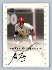 1996 Leaf Signature Series Signatures Update Lou Frazier Auto Texas Rangers