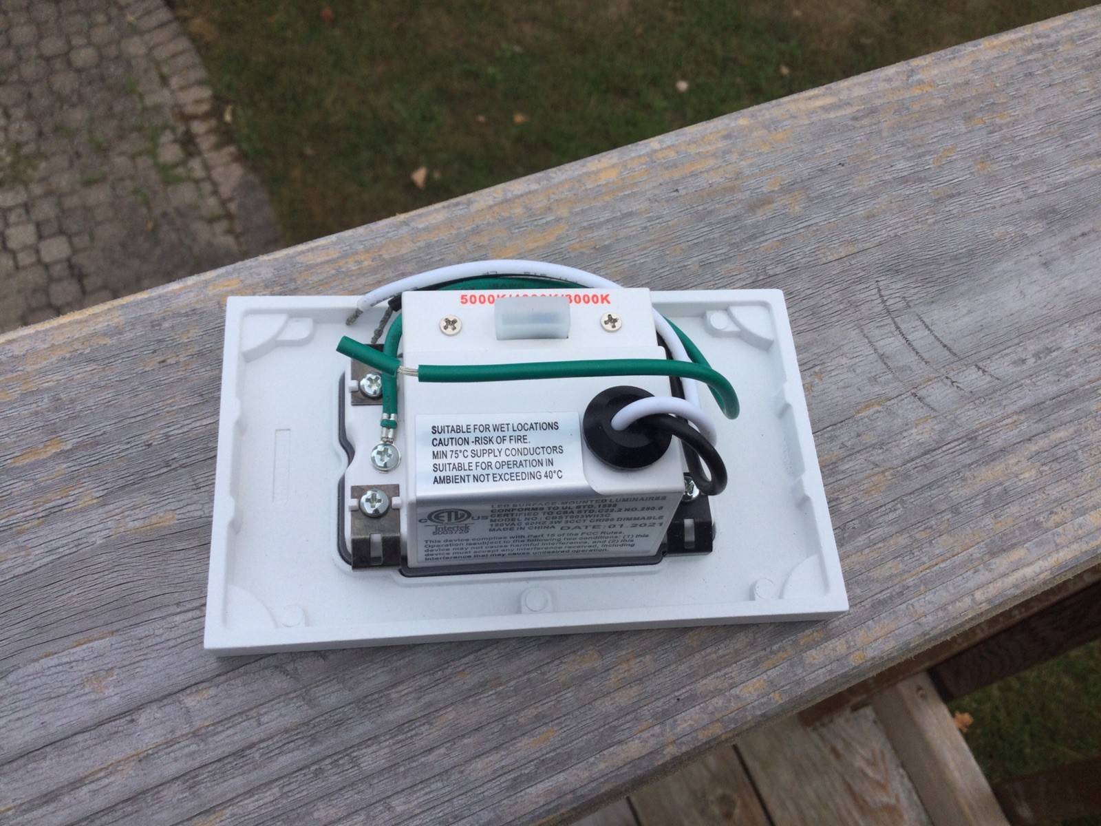 CLOUDY BAY Step Lights 6 pack Indoor and Outdoor LED White Finish - Dimmable