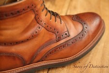 Oliver Sweeney Liscolman Brown Leather Derby Brogue Boots Shoes Mens UK 10 US 11