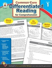 DIFFERENTIATED READING FOR COMPREHENSION, GRADE 1 By Carson-dellosa Publishing