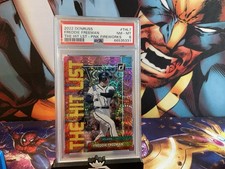 2022 Panini Donruss # THL-7 The Hit List Pink-Fireworks Freddie Freeman PSA 8 ⚾️