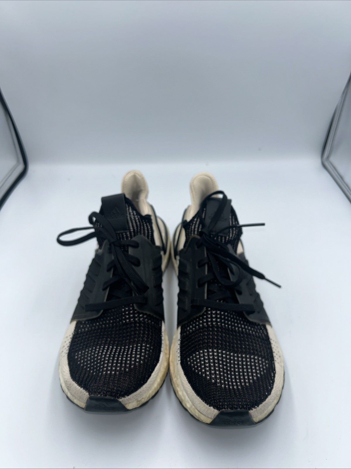 Adidas Ultraboost 19 Shoes Mens Size 8.5 Black Gray Blue Road Running G27506 thumbnail 2