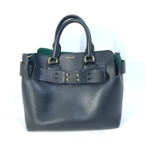 Burberry 4076733 Belt Crossbody Handbag 2WAY Shoulder Bag Black Used Authentic