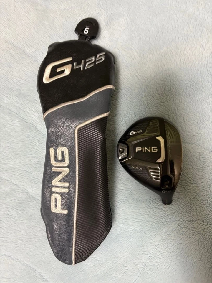 Ping G425 MAX 9W 23.5 Deg Fairway Wood Head with Cover Right Handed Used - Image 4 of 4