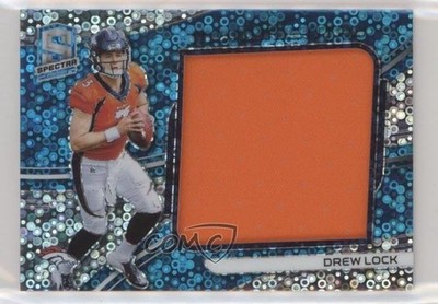 2019 Panini Spectra Neon Blue Prizm 91/99 Drew Lock #MM-3 Rookie RC eq1