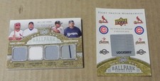 2009 Upper Deck Ballpark Collection Eight Swatch /300 Pujols Fielder Oswalt +