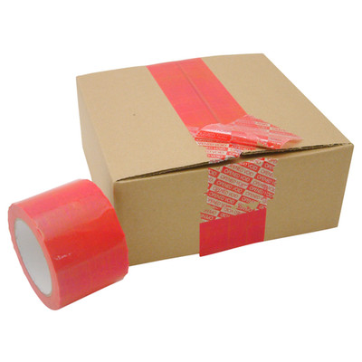 JVCC Tamper Evident Carton Sealing Tape [Instant Grab] (TEV-ST): 3 in. x 55 yds.