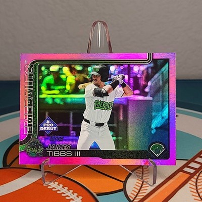 2025 Topps Pro Debut - James Tibbs III #PD-166 Fuchsia Foil /199 (RC)