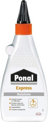 Ponal Express Holzleim 550g - Wasserfest & Transparent Trocknend