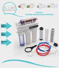 Aquati 5 Stage RODI Reverse Osmosis Water Filtration System 100GPD For Marine