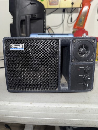 Anchor Audio AN-130 Wired PA Speaker Black, Mic/RCA Inputs, Volume/Bass/Treble
