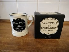 BNIB Lord Twat Of Knobington Manor Mug.