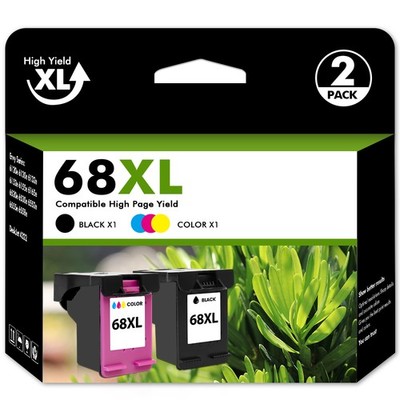 68XL High Yield Ink Cartridges Combo Compatible with HP Envy 6555e 6155e 6130e