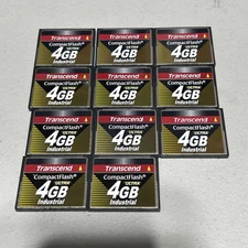 Lot to F 11 Transcend 4GB CompactFlash Ultra Industrial card