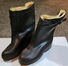 Vintage B.F. Goodrich Rubber Boots Insulated Snow Mud Size 7 