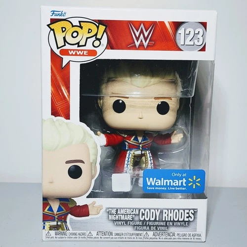 Funko Pop: WWE - "The American Nightmare" Cody Rhodes #123 Walmart w/ Protector