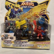 MINT 2025 Legends Of Akedo - Ninja Fury Series 8 Starter Pack - Waterwhip Shades