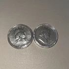 1956  And 1963 Franklin Half Dollars, Nice Condition. (2 Silver Half Dollars)
