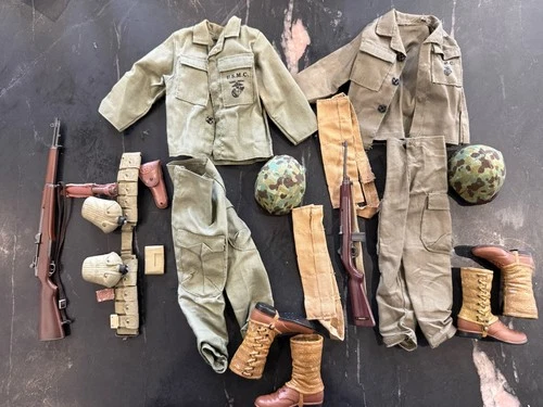 Gi Joe Dragon WW2 Army Man Soldier Elite Force Pacific Marine USMC Combat Korea