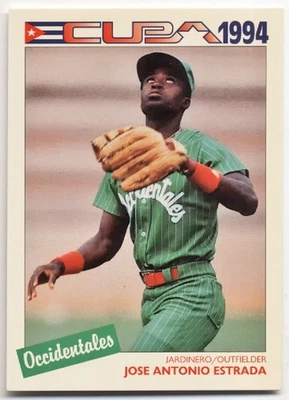 Carte de baseball Ligue cubaine 1994 Jose Antonio Estrada 1994 #13 Occidentaux - Photo 1/2