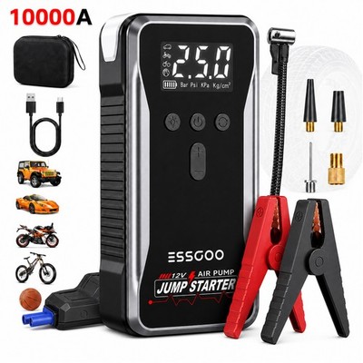 10000A Starthilfe Powerbank Auto Starthilfe Powerbank mit 150PSI Kompressor DHL