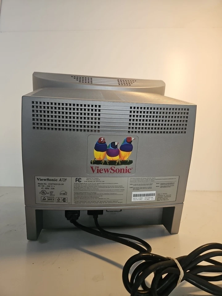 Viewsonic Perfectflat A70F CRT Monitor VCDTS23125-3R Retro Gaming Monitor Great - Image 4 of 4