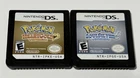 Pokemon HeartGold & SoulSilver Versions Nintendo DS Both Authentic Tested Clean