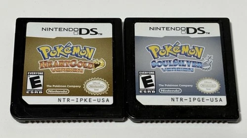 Pokemon HeartGold & SoulSilver Versions Nintendo DS Both Authentic Tested Clean