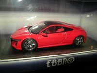 1:43 Ebbro Honda Nsx Concept Car 2013 Red/Rot In Ovp