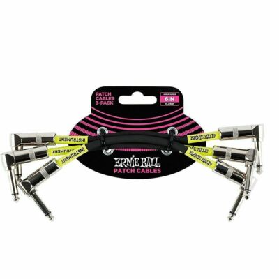 Ernie Ball 6 inch Patch Cables (3) E-6050 LIFETIME WARRANTY