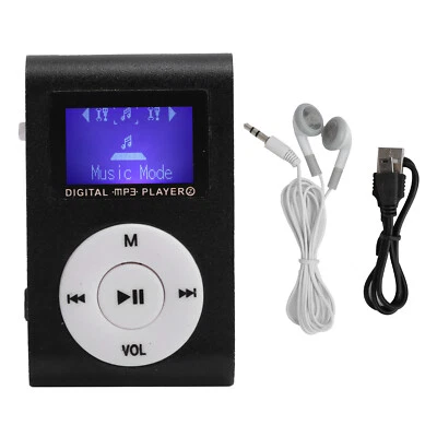 UNGEBRANDET Tragbarer Sport-MP3-Player mit LCD-Mini-Bildschirm und Speicherkarte
