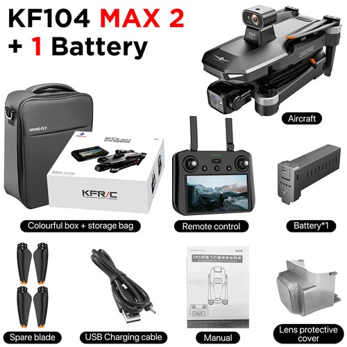 KF104 MAX 2 HD Drone GPS 3-Axis anti-shake Gimbal Quadcopter Obstacle Avoidance