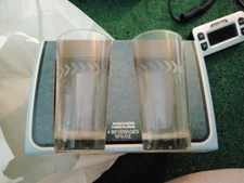 Anchor Hocking Leaf  Iced Tea Beverage Glass Tumblers Set of 4