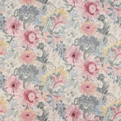 Jane Churchill Curtain Fabric 'VITA - PINK' 3.7 METRES (370cm) LINEN BLEND - Picture 6 of 6