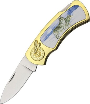 4   | 2    Blade Howling Wolf Lockback WF-1249