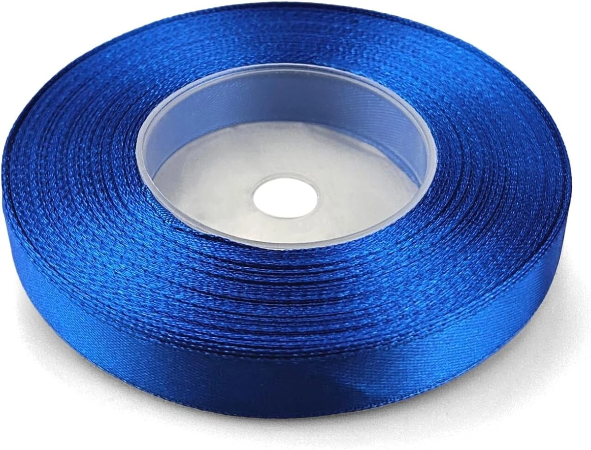 Nastro Furlanis Doppio Raso Made In Italy – Colore Blu Chiaro (n°124) – 25 Mm X 25 Metri – Per Bomboniere, Regali, Decorazioni - 2