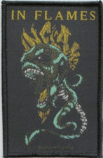 IN FLAMES Demon Spine 2006 Death Metal Woven Sew-On Patch NEW