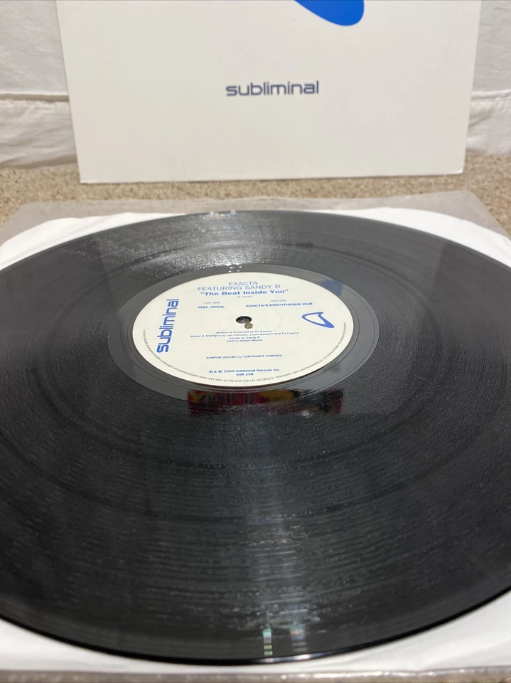 DJ Exacta featuring Sandy B The Beat is Inside You 12" VINYL - Imagem 3 de 4